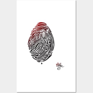 Musical Fingerprint Posters and Art